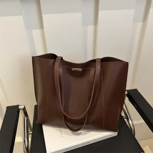 New large-capacity shoulder bag, trendy tote bag, new retro commuter handbag