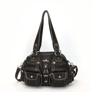 Angel kiss Women Handbags Satchel Top-handle Handbag PU Shoulder Bag Dumpling Pack Give Gifts Shoulder Bags Phone Money Pack